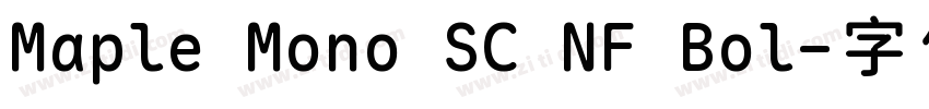 Maple Mono SC NF Bol字体转换